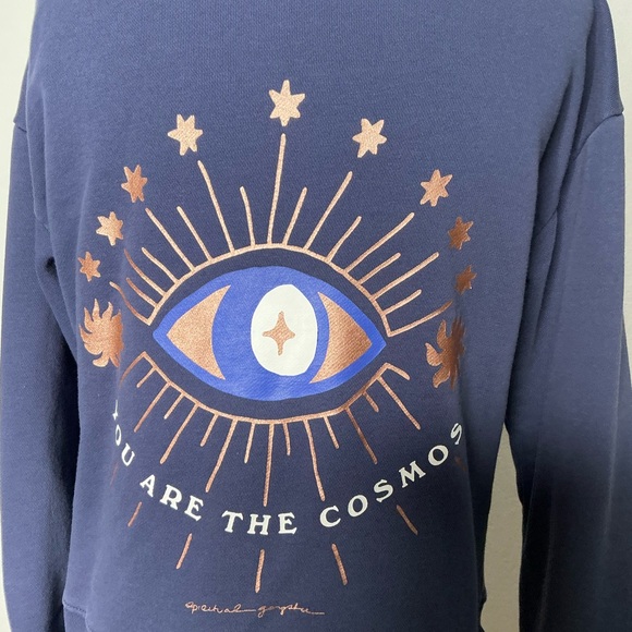 Spiritual Gangster You are  the Cosmos Hoodie Jacket Navy Size Small - Picture 11 of 11